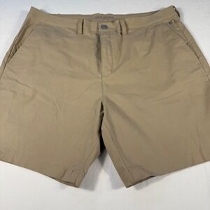 Mack Weldon Mens‎ Khaki Shorts Size 38W Tech Fabric Lightweight Golf Breathable
